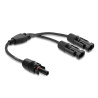 Delock DL4 Solar Splitter Kabel 2 x Stecker zu 1 x Buchse 30 cm schwarz