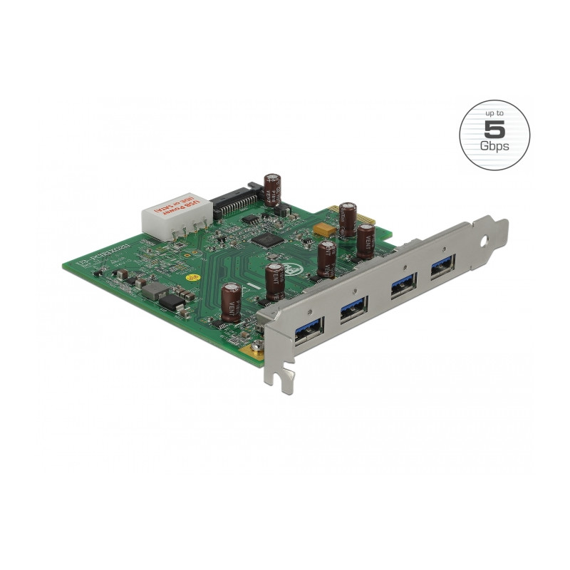 Delock USB 5 Gbps PCI Express x1 Karte zu 4 x extern Typ-A