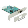 Delock PCI Express x1 Karte zu 1 x Seriell RS-232 High Speed 921K mit Spannungsversorgung
