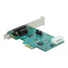 Delock PCI Express x1 Karte zu 1 x Seriell RS-232 High Speed 921K mit Spannungsversorgung