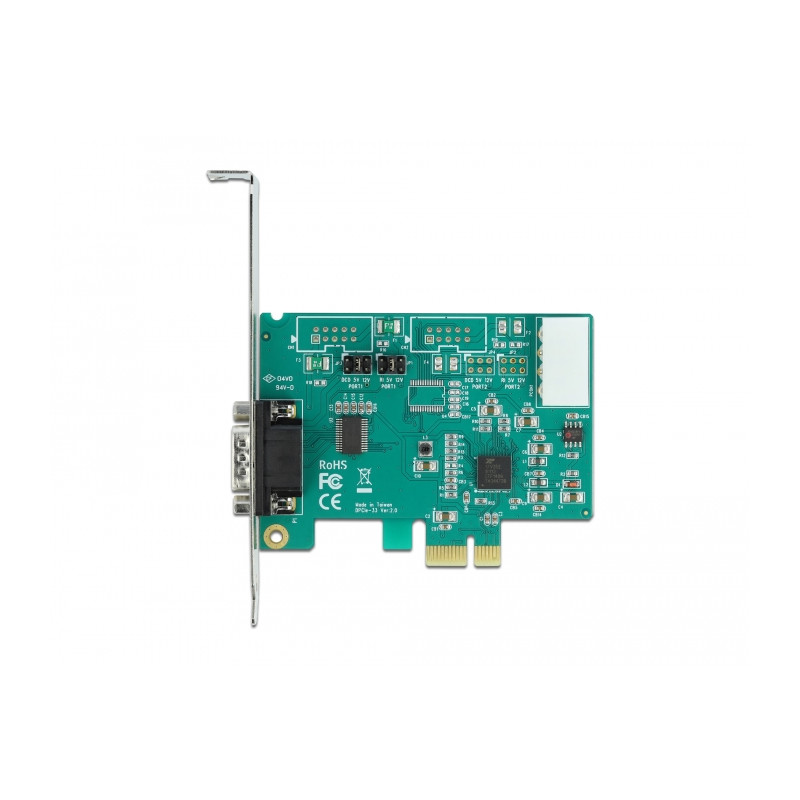 Delock PCI Express x1 Karte zu 1 x Seriell RS-232 High Speed 921K mit Spannungsversorgung
