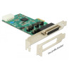 Delock PCI Express x1 Karte zu 4 x Seriell RS-232 High Speed 921K mit Spannungsversorgung
