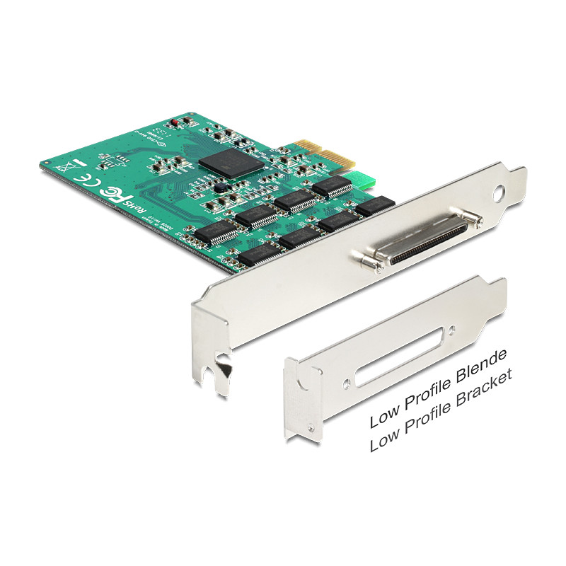 Delock PCI Express x1 Karte zu 8 x Seriell RS-232 High Speed 921K