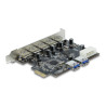 Delock PCI Express x1 Karte zu 5 x extern + 2 x intern USB 5 Gbps
