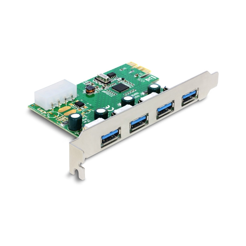 Delock PCI Express x1 Karte zu 4 x extern USB Typ-A Buchse USB 5 Gbps