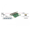 Delock PCI Express x1 Karte zu 4 x extern USB Typ-A Buchse USB 5 Gbps