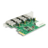 Delock PCI Express x1 Karte zu 4 x extern USB Typ-A Buchse USB 5 Gbps
