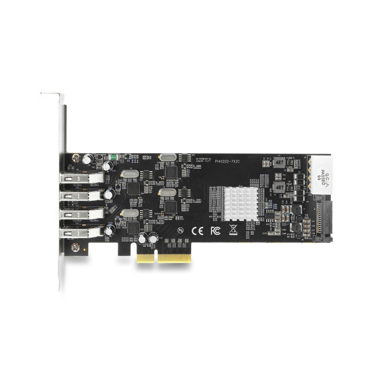 Delock PCI Express x4 Karte zu 4 x extern USB 5 Gbps Quad Channel - Low Profile Formfaktor