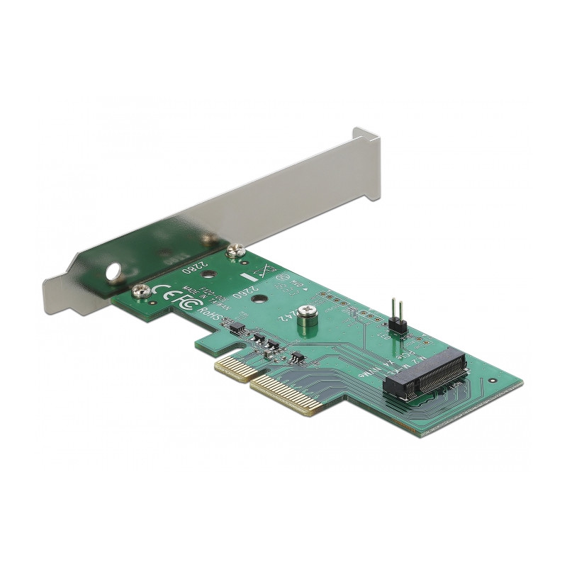 Delock PCI Express x4 Karte - 1 x intern NVMe M.2 Key M 80 mm - Low Profile Form Faktor