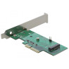 Delock PCI Express x4 Karte - 1 x intern NVMe M.2 Key M 80 mm - Low Profile Form Faktor