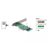Delock PCI Express x4 Karte - 1 x intern NVMe M.2 Key M 80 mm - Low Profile Form Faktor