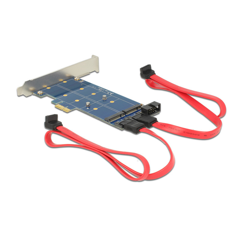 Delock PCI Express x1 Karte - 2 x intern M.2 NGFF