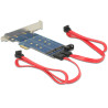 Delock PCI Express x1 Karte - 2 x intern M.2 NGFF