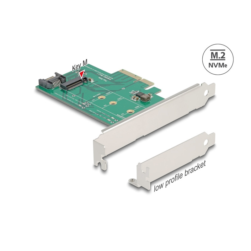 Delock PCI Express x4 Karte - 1 x intern NVMe M.2