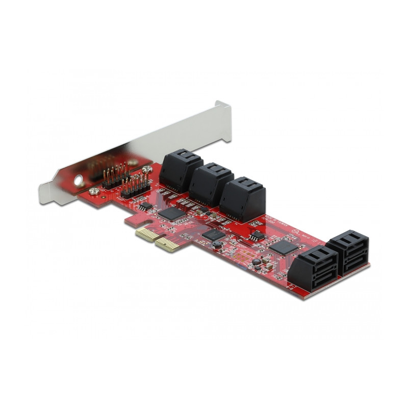 Delock PCI Express x2 Karte - 10 x intern SATA 6 Gb/s - Low Profile Formfaktor