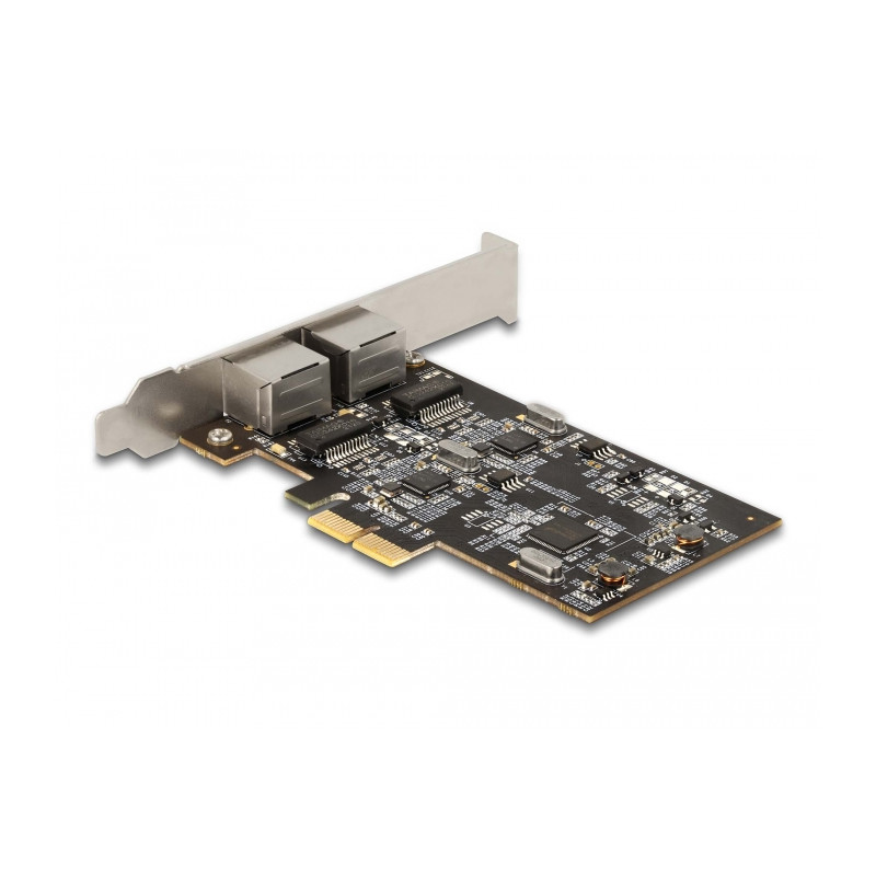 Delock PCI Express x2 Netzwerkkarte 2,5 Gigabit LAN 2 x RJ45 i225