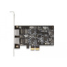 Delock PCI Express x2 Netzwerkkarte 2,5 Gigabit LAN 2 x RJ45 i225