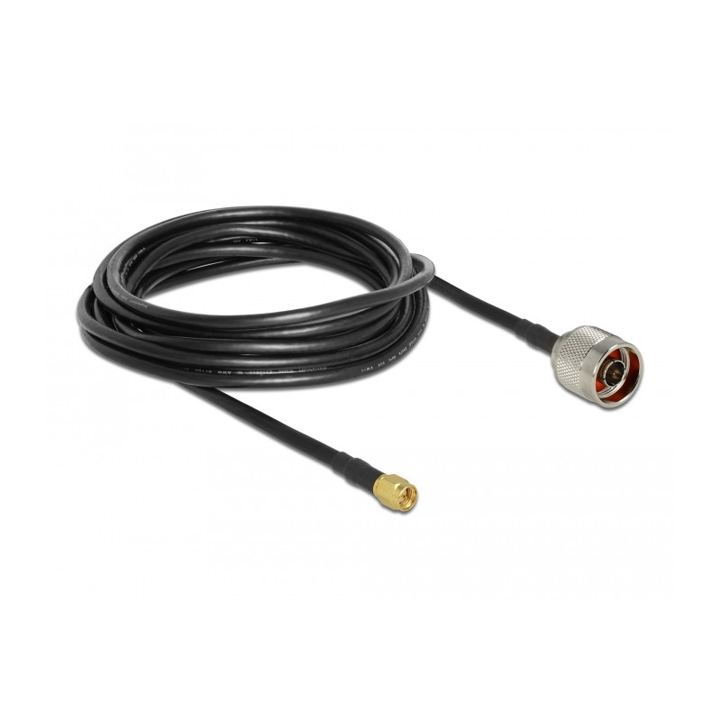 Delock Antennenkabel N Stecker - SMA Stecker CFD200/RF200 5 m low loss