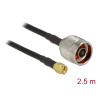 Delock Antennenkabel N Stecker zu SMA Stecker LMR/CFD200 2,5 m low loss