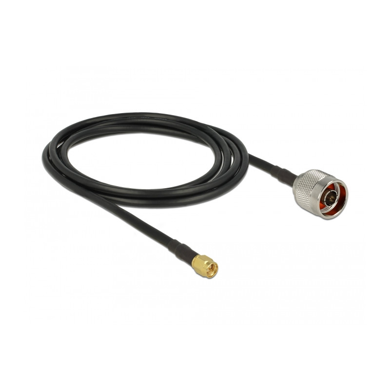 Delock Antennenkabel N Stecker zu SMA Stecker LMR/CFD200 2,5 m low loss