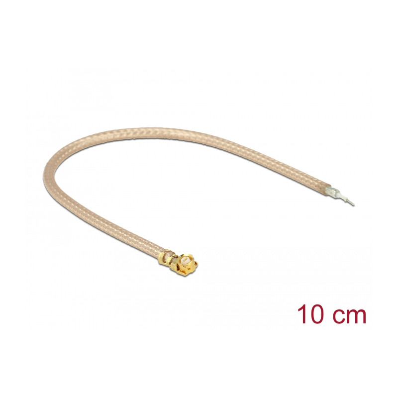 Delock Antennenkabel I-PEX Inc., MHF® I Stecker zu 1 x offenem verzinnten Kabelende RG-178 10 cm