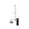 Delock WLAN 802.11 ac/a/h/b/g/n Antenne N Buchse 6 - 8 dBi 28 cm omnidirektional starr Mastmontage weiß outdoor