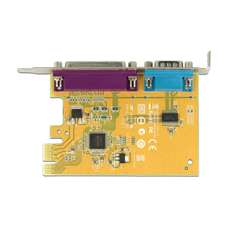Delock PCI Express x1 Karte zu 1 x Seriell + 1 x Parallel