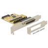 Delock PCI Express x1 Karte zu 4 x Seriell mit Spannungsversorgung