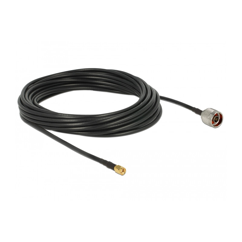 Delock Antennenkabel N Stecker - SMA Stecker RG-58 C/U 10 m