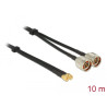 Delock Antennenkabel N Stecker - SMA Stecker Twinkabel RG-58 C/U 10 m