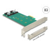 Delock PCI Express x1 Karte - 2 x intern M.2 Key B 110 mm - Low Profile Form Faktor