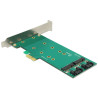 Delock PCI Express x1 Karte - 2 x intern M.2 Key B 110 mm - Low Profile Form Faktor