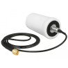 Delock WLAN 802.11 ac/a/h/b/g/n Antenne SMA Stecker 1,4 - 3,0 dBi omnidirektional mit Anschlusskabel ULA100 1 m weiß outdoor