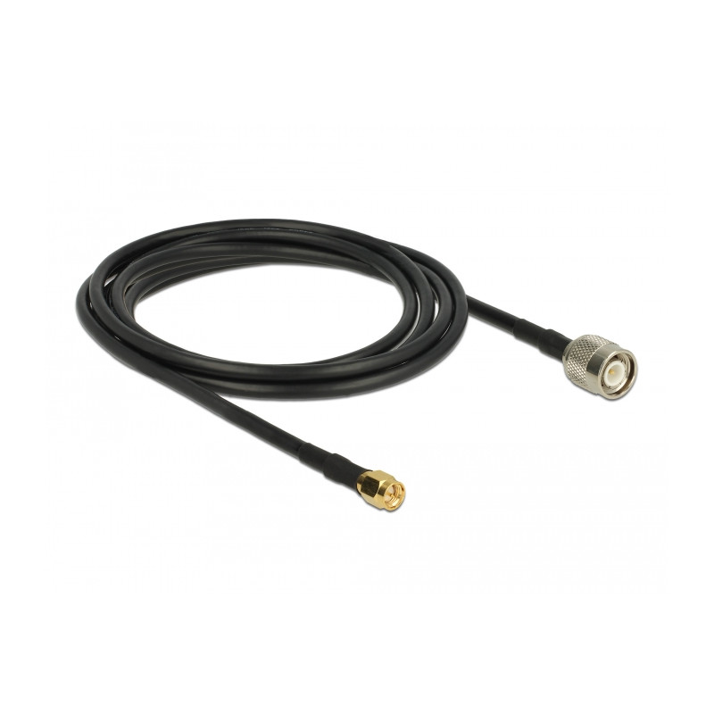 Delock Antennenkabel TNC Stecker - SMA Stecker RG-58 C/U 2,5 m