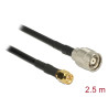 Delock Antennenkabel RP-TNC Stecker - SMA Stecker RG-58 C/U 2,5 m