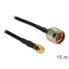 Delock Antennenkabel N Stecker - SMA Stecker CFD200 15 m low loss