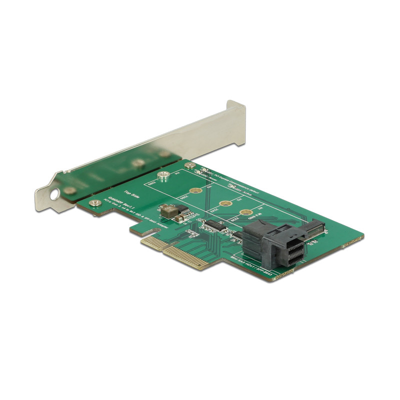 Delock PCI Express x4 Karte - 1 x intern NVMe M.2 PCIe / 1 x intern SFF-8643 NVMe – Low Profile Form Faktor