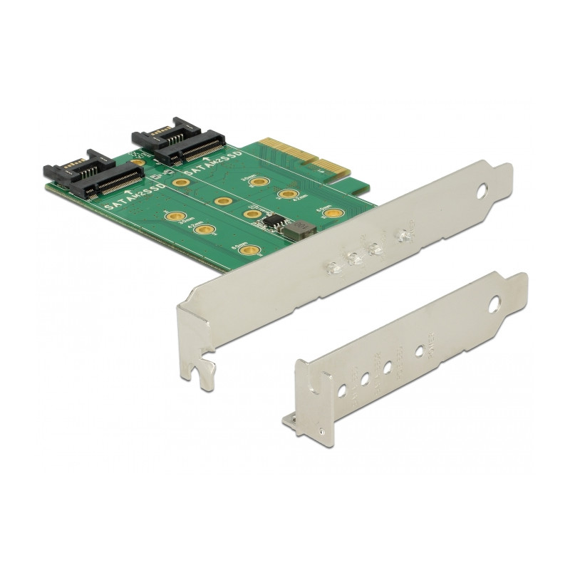 Delock PCI Express Karte - 3 x M.2 Slot - Low Profile Formfaktor