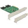 Delock PCI Express Karte - 3 x M.2 Slot - Low Profile Formfaktor