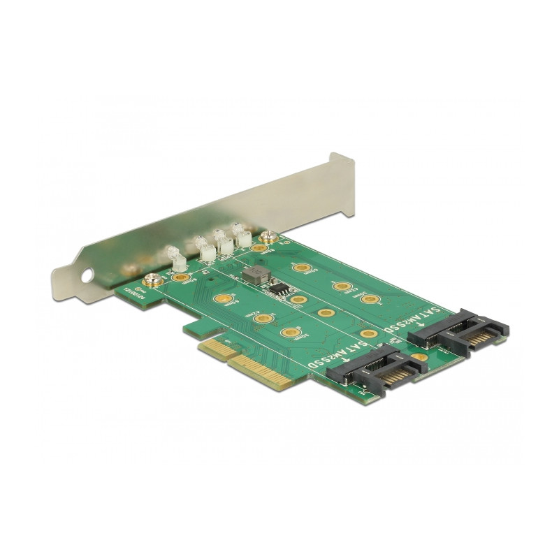 Delock PCI Express Karte - 3 x M.2 Slot - Low Profile Formfaktor