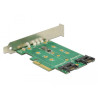Delock PCI Express Karte - 3 x M.2 Slot - Low Profile Formfaktor