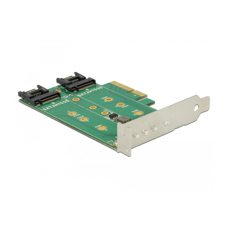 Delock PCI Express Karte - 3 x M.2 Slot - Low Profile Formfaktor