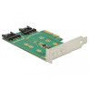 Delock PCI Express Karte - 3 x M.2 Slot - Low Profile Formfaktor