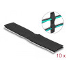 Delock Klett-Kabelhalter selbstklebend L 110 mm x B 20 mm Set 10 Stück schwarz