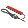 Delock LTE Antenne MMCX Stecker 3 dBi omnidirektional starr schwarz Klebemontage