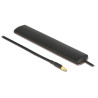 Delock LTE Antenne MMCX Stecker 3 dBi omnidirektional starr schwarz Klebemontage