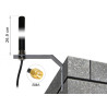 Delock LTE UMTS GSM Antenne SMA Stecker 3 dBi omnidirektional starr mit Anschlusskabel RG-58, 3 m Wandmontage outdoor schwarz