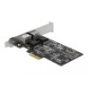 Delock PCI Express x2 Netzwerkkarte 2,5 Gigabit LAN 2 x RJ45 RTL8125