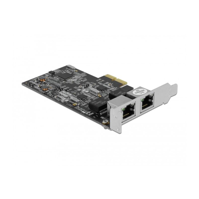 Delock PCI Express x2 Netzwerkkarte 2,5 Gigabit LAN 2 x RJ45 RTL8125