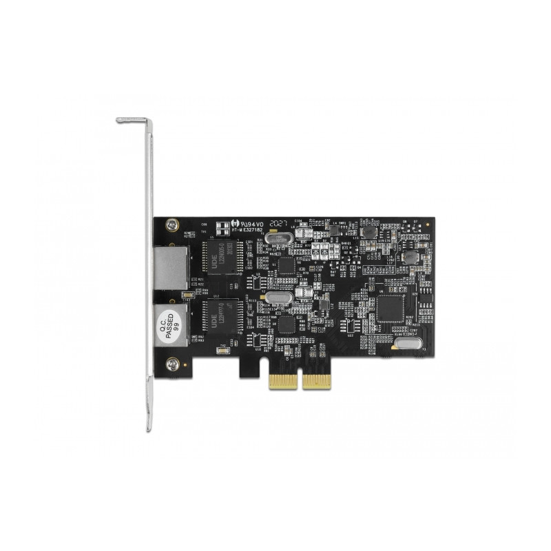 Delock PCI Express x2 Netzwerkkarte 2,5 Gigabit LAN 2 x RJ45 RTL8125